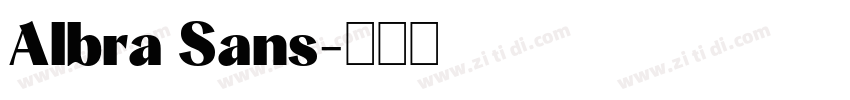 Albra Sans字体转换